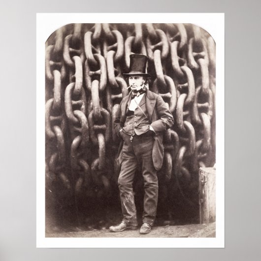 Isambard Kingdom Brunel, die voor de Poster (Voorkant)