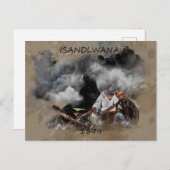 Isandlwana Battle 1879 Briefkaart (Voorkant / Achterkant)