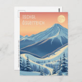 Ischgl Autriche Europe vacances ski moderne Carte  (Devant / Derrière)