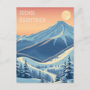 Ischgl Oostenrijk Europa skivakantie modern Briefk Briefkaart