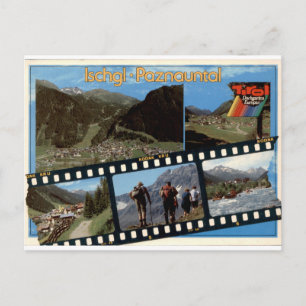 Ischgl Paznauntal Vintage Filmstrook Multiview Briefkaart