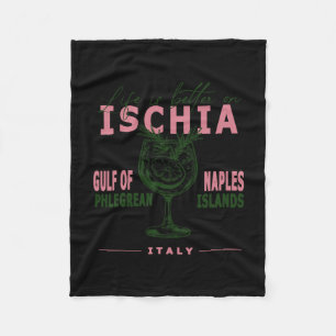 Ischia Het Leven Is Beter Aan De Golf Van Napels M Fleece Deken