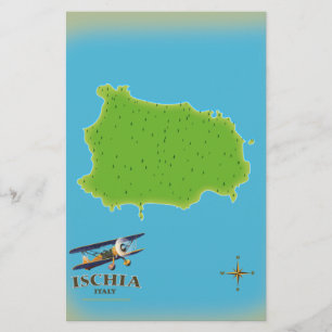 Ischia Italië reisposter Briefpapier