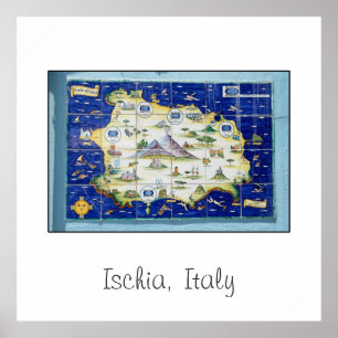 Ischia, Italië vierkant Poster