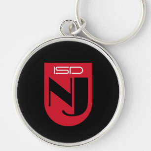 ISD Dames Turquoise Logo-type Retro Sleutelhanger