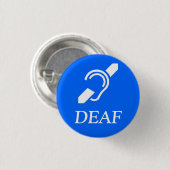 ISD Deaf Ronde Button 3,2 Cm (Voorkant /achterkant)