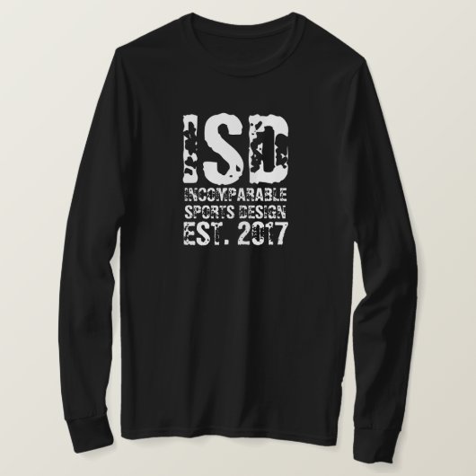 ISD Est 2017 Basic T-shirt met lange mouwen (Design voorkant)