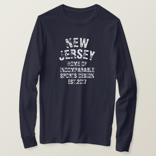 ISD NJ Home of ISD T-shirt met lange mouwen (Design voorkant)