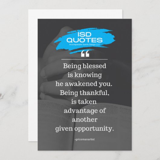 ISD-offerte Kaart (Voorkant / Achterkant)