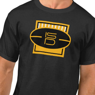 ISD Uniseks Zwarte & Gouden Voetbal T-Shirt
