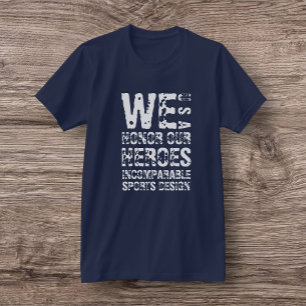 ISD Uniservrouw/ man We eren onze Helden T-Shirt