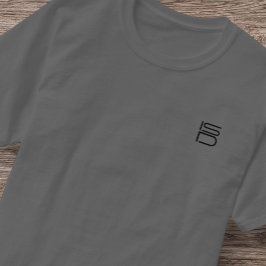 ISD Unisex Zwart Logo Basic T-shirt