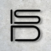 ISD Unisex Zwart Logo Basic T-shirt