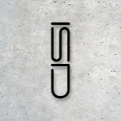 ISD Unisex Zwart Logo Basic T-shirt