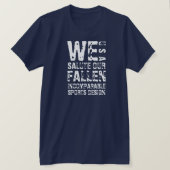 ISD We Salute Our Fallen Basic T-Shirt (Design voorkant)