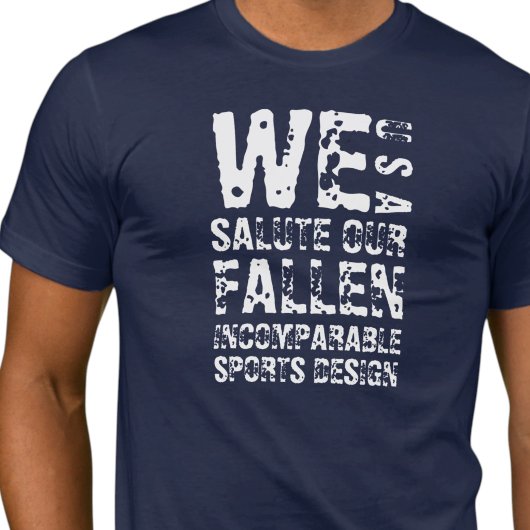 ISD We Salute Our Fallen Basic T-Shirt