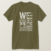 ISD We Stand With Pride Basic T-Shirt (Design voorkant)