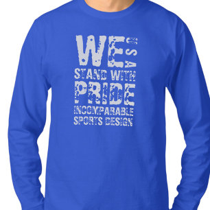 ISD We Stand With Pride USA T-shirt met lange mouw