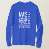 ISD Wij staan met Pride USA T-shirt met lange mouw (Design voorkant)