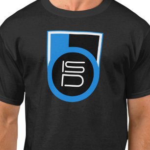 ISD Zwart Blauw Wit Streetwear Urban T-shirt