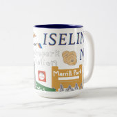 Iselin, NJ Doodle Mug (Devant droit)