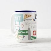 Iselin, NJ Doodle Mug (Devant gauche)