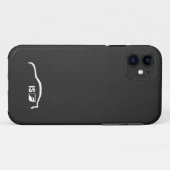 ISF logo witte borstelslag Case-Mate iPhone Case (Achterkant (horizontaal))