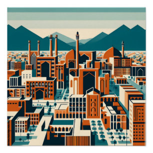 Isfahan - Perzisch (Iraans) ontwerp Perfect Poster