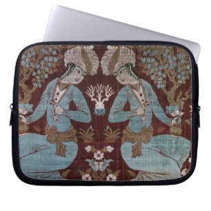 Isfahan-stijlpaneel, Perzisch, 17e eeuw (zijde) Laptop Sleeve