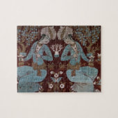 Isfahan-stijlpaneel, Perzisch, 17e eeuw (zijde) Legpuzzel (Horizontaal)