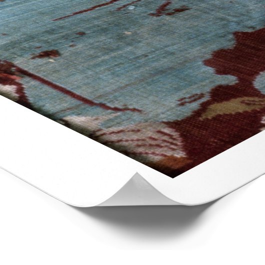 Isfahan-stijlpaneel, Perzisch, 17e eeuw (zijde) Poster (Hoek)