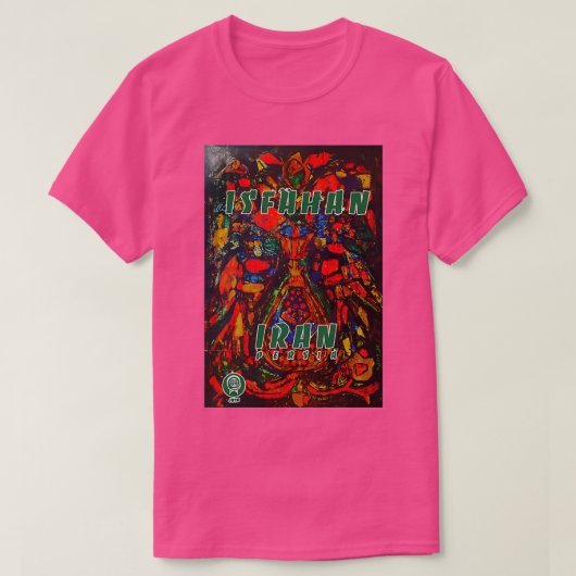 Isfahan vintage-poster t-shirt (Design voorkant)