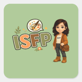 ISFP — A Artista Livre Vierkante Sticker