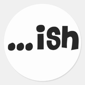 ish '11 font ronde sticker