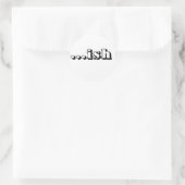 ish logo Wt Ronde Sticker (Tas)