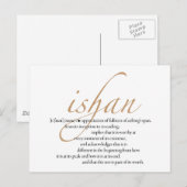 Ishan Briefkaart (Voorkant / Achterkant)