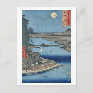 Ishiyama op het Biwa Lake Omi Briefkaart