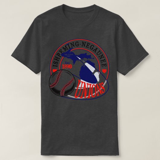 IshpemingNegaunee Unions T-shirt (Design voorkant)