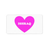 Ishraq Etiket (Voorkant)