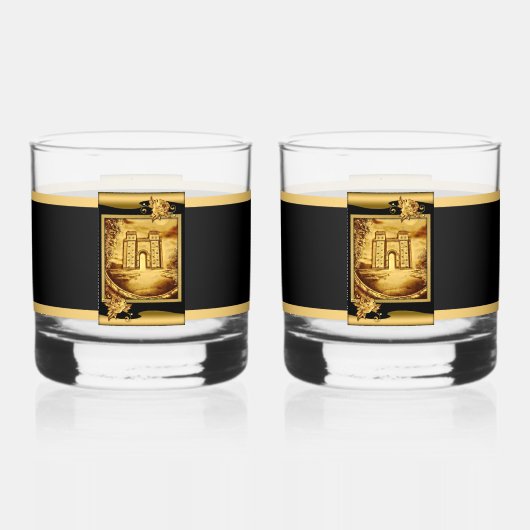 Ishtar Gate Drinkware Set Whiskey Glas (Achterkant)