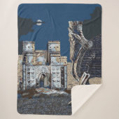 Ishtar Gate & Lamassu Sherpa Blanket Sherpa Deken (Voorkant)