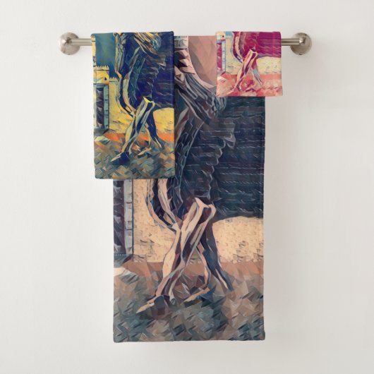 Ishtar Gate & Lamassu Towels Bad Handdoek (Insitu)