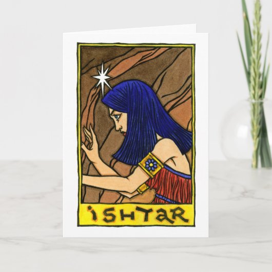 Ishtar-Wenskaart Kaart (Voorkant)