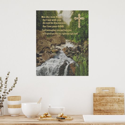 Isiah 41:10 affiche chrétienne (Cuisine)