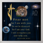 Isiah 41:10 Ecriture Poster (Devant)
