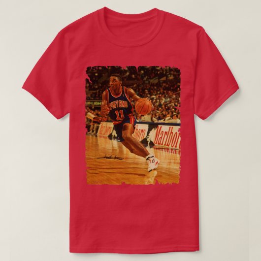 Isiah Thomas ontwerp van basketbal 2 T-shirt (Design voorkant)