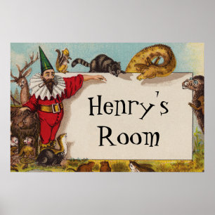 Isidore de Elf & zijn Dieren Kleine Poster