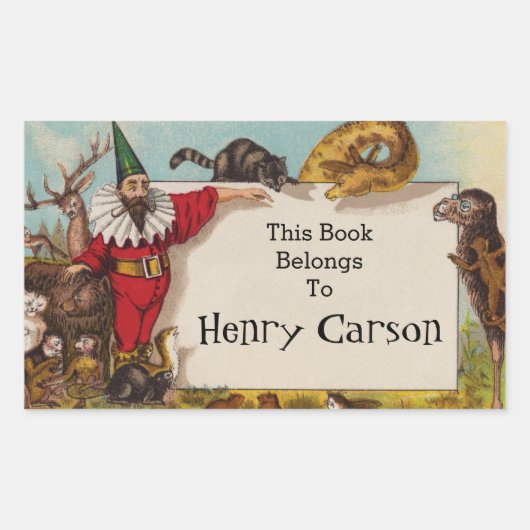 Isidore the Elf & his Animals Book Sticker (Voorkant)