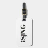 iSING-microfoonuitvoerder Bagagelabel (Voorkant verticaal)