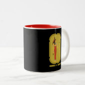 Isis Ancient Egypt Goddess Two-Tone Coffee Mok (Voorkant rechts)